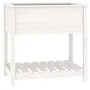 Planter with shelf solid white pine wood 82.5x54x81cm by vidaXL, Pots and planters - Ref: Foro24-823781, Price: 83,85 €, Disc...