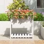Planter with shelf solid white pine wood 82.5x54x81cm by vidaXL, Pots and planters - Ref: Foro24-823781, Price: 83,85 €, Disc...