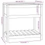 Planter with shelf solid gray pine wood 82.5x54x81 cm by vidaXL, Pots and planters - Ref: Foro24-823782, Price: 83,85 €, Disc...