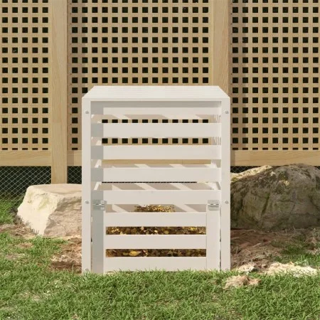Solid pine wood composter 63.5x63.5x77.5 cm by vidaXL, Composters - Ref: Foro24-823809, Price: 95,17 €, Discount: %