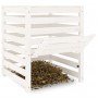 Compostador de madera maciza de pino blanco 63,5x63,5x77,5 cm de vidaXL, Compostadores - Ref: Foro24-823809, Precio: 96,13 €,...