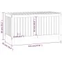 Honey brown pine wood garden storage box 121x55x64 cm by vidaXL, Outdoor storage boxes - Ref: Foro24-823846, Price: 141,65 €,...