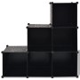 Estantería de cubos con 6 compartimentos negro de vidaXL, Zapateros y organizadores de calzado - Ref: Foro24-244923, Precio: ...
