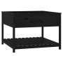 Planter with shelf solid black pine wood 111.5x111.5x81cm by vidaXL, Pots and planters - Ref: Foro24-823805, Price: 157,61 €,...