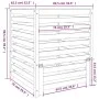 Compostador madera maciza de abeto Douglas 82,5x82,5x99,5 cm de vidaXL, Compostadores - Ref: Foro24-823820, Precio: 174,46 €,...