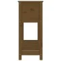 Planter with shelf solid brown pine wood 111.5x34.5x81cm by vidaXL, Pots and planters - Ref: Foro24-823769, Price: 85,26 €, D...