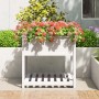 Planter with shelf solid white pine wood 82.5x82.5x81 cm by vidaXL, Pots and planters - Ref: Foro24-823795, Price: 99,80 €, D...