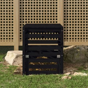 Compostador de madera maciza de pino negro 63,5x63,5x77,5 cm de vidaXL, Compostadores - Ref: Foro24-823812, Precio: 115,98 €,...