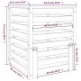 Compostador de madera maciza de pino negro 63,5x63,5x77,5 cm de vidaXL, Compostadores - Ref: Foro24-823812, Precio: 111,44 €,...