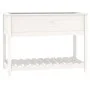 Planter with shelf solid white pine wood 111.5x54x81 cm by vidaXL, Pots and planters - Ref: Foro24-823788, Price: 100,10 €, D...