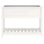 Planter with shelf solid white pine wood 111.5x54x81 cm by vidaXL, Pots and planters - Ref: Foro24-823788, Price: 100,10 €, D...