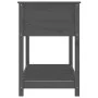 Planter with shelf solid gray pine wood 111.5x54x81 cm by vidaXL, Pots and planters - Ref: Foro24-823789, Price: 87,51 €, Dis...