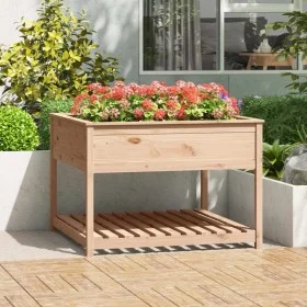 Planter with solid pine wood shelf 111.5x111.5x81 cm by vidaXL, Pots and planters - Ref: Foro24-823801, Price: 129,81 €, Disc...