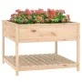 Planter with solid pine wood shelf 111.5x111.5x81 cm by vidaXL, Pots and planters - Ref: Foro24-823801, Price: 129,81 €, Disc...