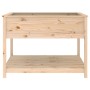 Planter with solid pine wood shelf 111.5x111.5x81 cm by vidaXL, Pots and planters - Ref: Foro24-823801, Price: 131,01 €, Disc...