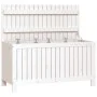 Garten-Aufbewahrungsbox aus weißem Kiefernholz 115x49x60 cm von vidaXL, Aufbewahrungsboxen für den Außenbereich - Ref: Foro24...