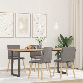 Sillas de comedor 4 unidades tela taupe Sillas de comedor 4 unidades tela taupe