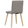 Sillas de comedor 4 unidades tela taupe