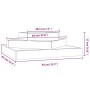 Solid pine wood planter 83x83x27 cm by vidaXL, Pots and planters - Ref: Foro24-823878, Price: 46,83 €, Discount: %