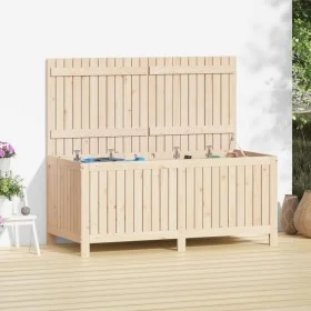 Garten-Aufbewahrungsbox aus massivem Kiefernholz, 147 x 68 x 64 cm von vidaXL, Aufbewahrungsboxen für den Außenbereich - Ref:...