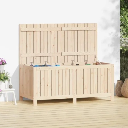 Solid pine wood garden storage box 147x68x64 cm by vidaXL, Outdoor storage boxes - Ref: Foro24-823850, Price: 185,95 €, Disco...