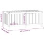 Garten-Aufbewahrungsbox aus massivem Kiefernholz, 147 x 68 x 64 cm von vidaXL, Aufbewahrungsboxen für den Außenbereich - Ref:...