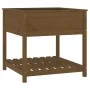 Planter with shelf solid brown pine wood 82.5x82.5x81 cm by vidaXL, Pots and planters - Ref: Foro24-823797, Price: 104,74 €, ...