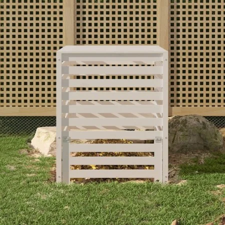Compostador de madera maciza de pino blanco 82,5x82,5x99,5 cm de vidaXL, Compostadores - Ref: Foro24-823816, Precio: 117,89 €...
