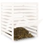 Compostador de madera maciza de pino blanco 82,5x82,5x99,5 cm de vidaXL, Compostadores - Ref: Foro24-823816, Precio: 118,97 €...