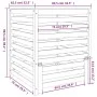 Komposter aus massivem Kiefernholz weiß 82,5x82,5x99,5 cm von vidaXL, Komposter - Ref: Foro24-823816, Preis: 117,89 €, Rabatt: %