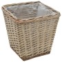 Wicker flower bed with PE lining 3 units by vidaXL, Pots and planters - Ref: Foro24-246833, Price: 44,98 €, Discount: %