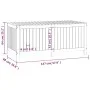 Garten-Aufbewahrungsbox aus honigbraunem Kiefernholz, 147 x 68 x 64 cm von vidaXL, Aufbewahrungsboxen für den Außenbereich - ...