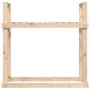 Solid pine wood log holder 110x35x108.5 cm by vidaXL, Accessories for bags and firewood holders - Ref: Foro24-823857, Price: ...