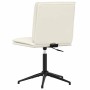 Sillas de comedor 2 unidades terciopelo crema