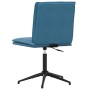 Sillas de comedor 2 unidades terciopelo azul