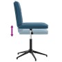 Sillas de comedor 2 unidades terciopelo azul