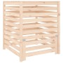 Compostador de madera maciza de pino 82,5x82,5x99,5 cm