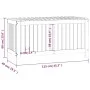 Garten-Aufbewahrungsbox aus grauem Kiefernholz, 115 x 49 x 60 cm von vidaXL, Aufbewahrungsboxen für den Außenbereich - Ref: F...