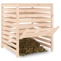 Compostador de madera maciza de pino 82,5x82,5x99,5 cm