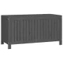 Gray pine wood garden storage box 121x55x64 cm by vidaXL, Outdoor storage boxes - Ref: Foro24-823845, Price: 141,69 €, Discou...