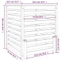 Compostador de madera maciza de pino 82,5x82,5x99,5 cm de vidaXL, Compostadores - Ref: Foro24-823815, Precio: 141,99 €, Descu...