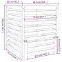 Komposter aus massivem Kiefernholz, 82,5 x 82,5 x 99,5 cm von vidaXL, Komposter - Ref: Foro24-823815, Preis: 142,09 €, Rabatt: %