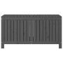 Caja de almacenaje jardín madera de pino gris 121x55x64 cm
