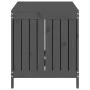 Garten-Aufbewahrungsbox aus grauem Kiefernholz, 121 x 55 x 64 cm von vidaXL, Aufbewahrungsboxen für den Außenbereich - Ref: F...