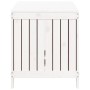 Caja de almacenaje jardín madera de pino blanco 121x55x64 cm de vidaXL, Cajas de almacenaje para exteriores - Ref: Foro24-823...