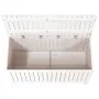 Garten-Aufbewahrungsbox aus weißem Kiefernholz, 121 x 55 x 64 cm von vidaXL, Aufbewahrungsboxen für den Außenbereich - Ref: F...