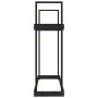 Leñero de madera maciza de pino negro 110x35x108,5 cm de vidaXL, Accesorios para bolsas y soportes de leña - Ref: Foro24-8238...