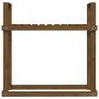 Solid honey brown pine wood log holder 110x35x108.5 cm by vidaXL, Accessories for bags and firewood holders - Ref: Foro24-823...