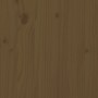 Leñero de madera maciza pino marrón miel 110x35x108,5 cm