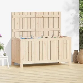 Garten-Aufbewahrungsbox aus massivem Kiefernholz, 121 x 55 x 64 cm von vidaXL, Aufbewahrungsboxen für den Außenbereich - Ref:...